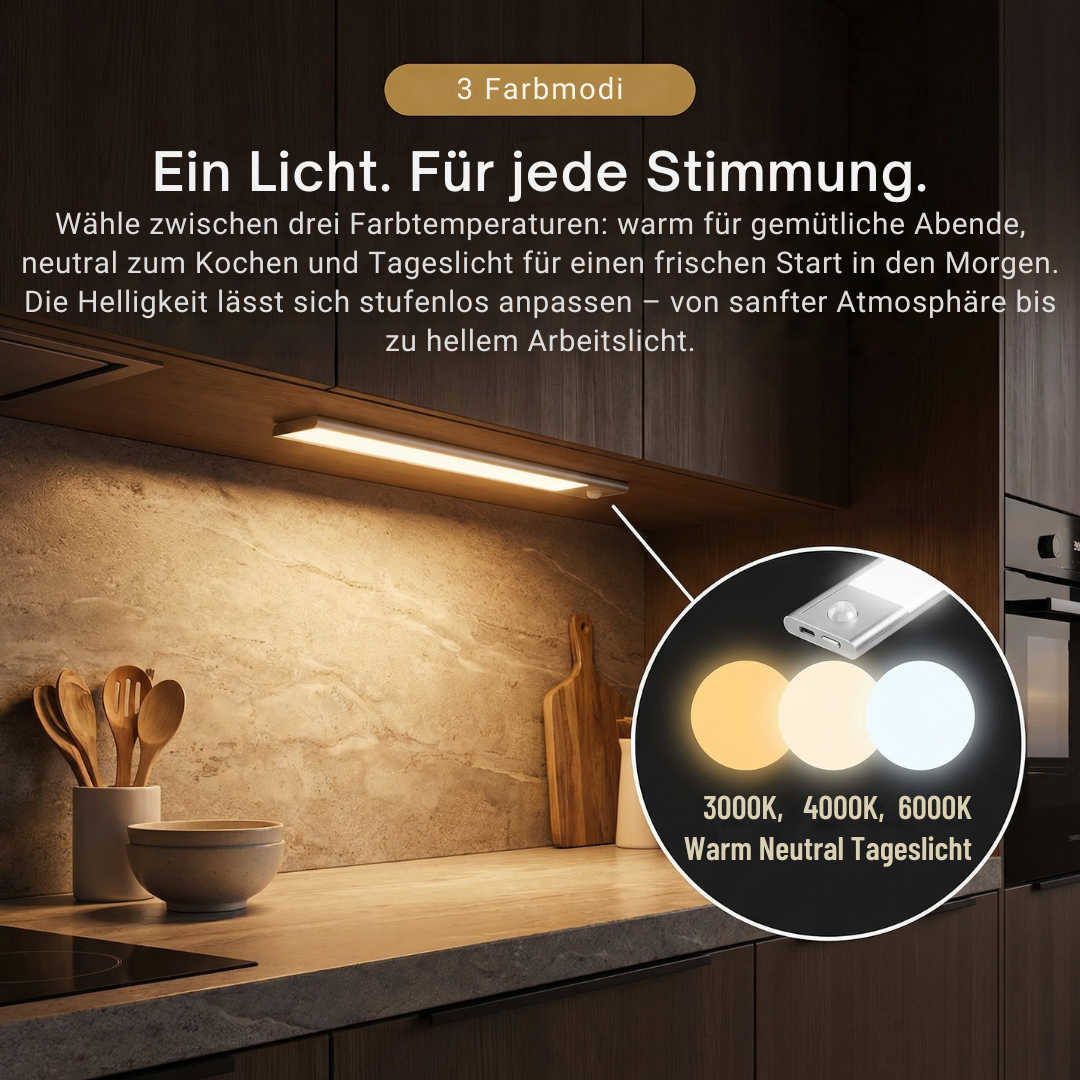Movement 3.0 | Kabellose Unterbaubeleuchtung für Schränke