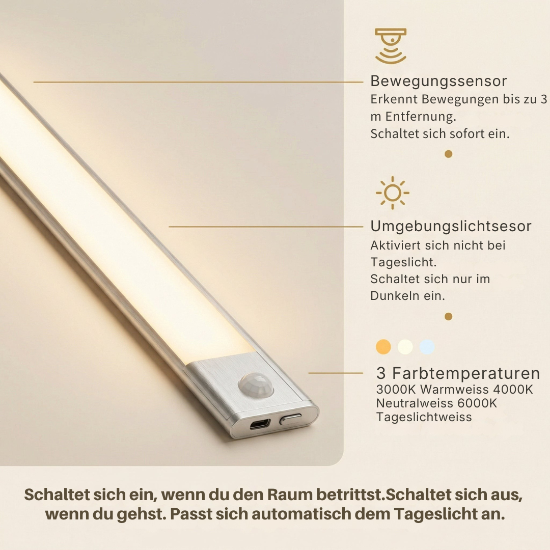 Movement 3.0 | Kabellose Unterbaubeleuchtung für Schränke